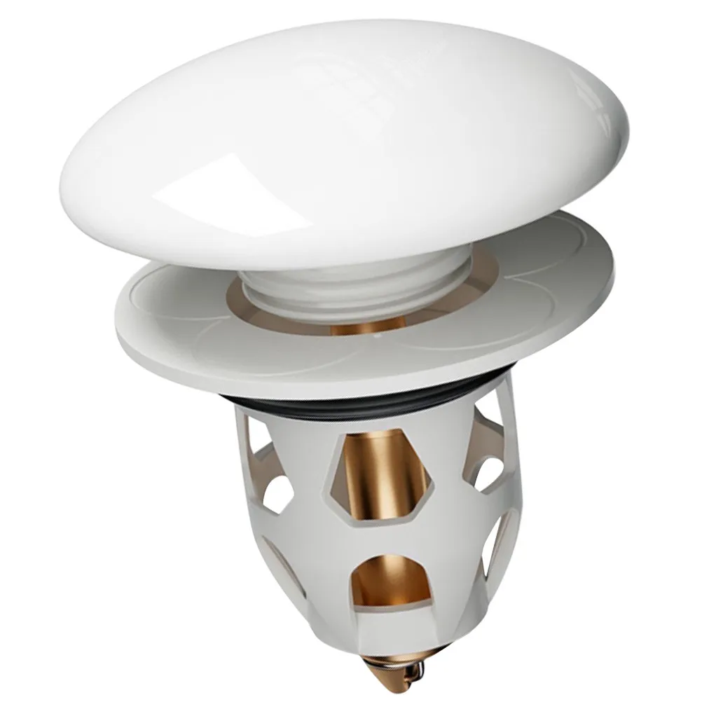 Ceramic Pop-Up Sink Drain Stopper with Copper ABS Construction Light-Press Drainer for Bathroom Washbasin Kitchen
Ceramic Pop-Up Sink Drain Stopper with Copper ABS Construction Light-Press Drainer for Bathroom Washbasin Kitchen