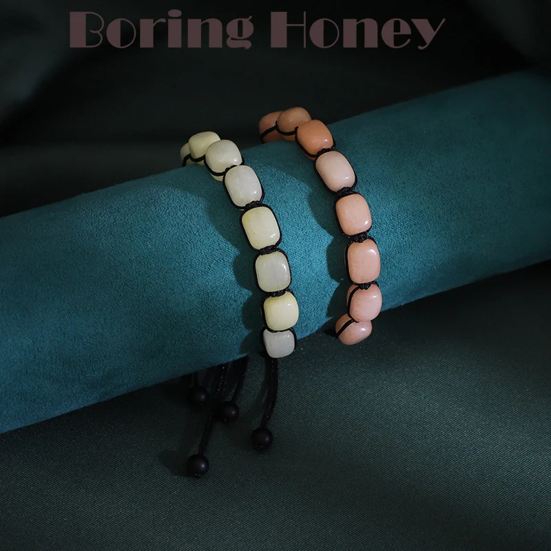 Boring Honey New Colored Stone Beads Braided Bracelet Europe America Beaded Semi-Precious Stone Bracelet Jewelry Bead Supplies
Boring Honey New Colored Stone Beads Braided Bracelet Europe America Beaded Semi-Precious Stone Bracelet Jewelry Bead Supplies