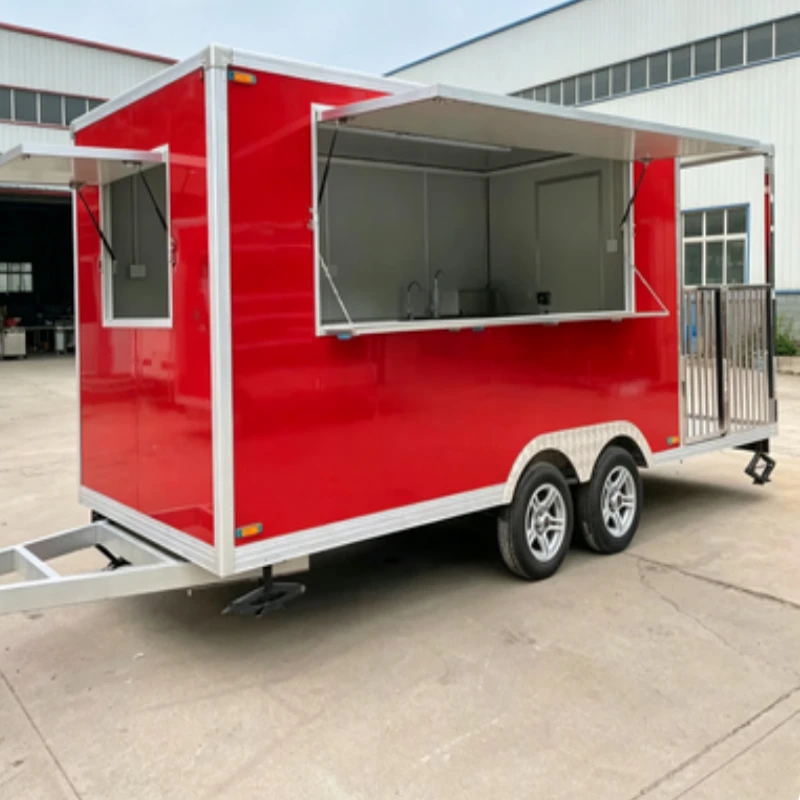 Food Truck Trailer Fast Food Mobile Kitchen Pizza Coffee Cart Ice Cream BBQ Rust Resistant 4 Wheel Mobile Trailer Van Customized
Food Truck Trailer Fast Food Mobile Kitchen Pizza Coffee Cart Ice Cream BBQ Rust Resistant 4 Wheel Mobile Trailer Van Customized