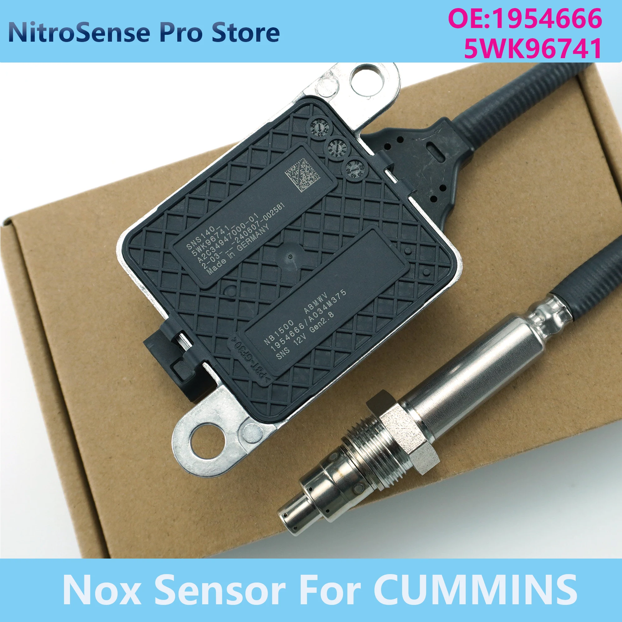5WK96741 5WK9 6741 1954666 1954666PE 1954666PRX Nitrogen Oxide Sensor For Cumminss 11.9L 15.0L 2013-2018 Nox Sensor
5WK96741 5WK9 6741 1954666 1954666PE 1954666PRX Nitrogen Oxide Sensor For Cumminss 11.9L 15.0L 2013-2018 Nox Sensor