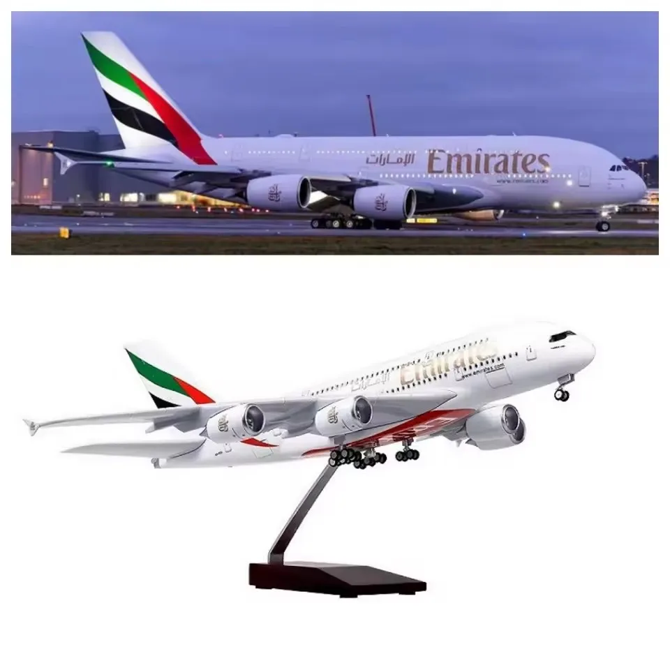 1/160 Scale Aircraft Model A380 Emirates Airways Diecast Resin Airplane Toy Airline Adults Fun Collectible Miniatures Display
1/160 Scale Aircraft Model A380 Emirates Airways Diecast Resin Airplane Toy Airline Adults Fun Collectible Miniatures Display