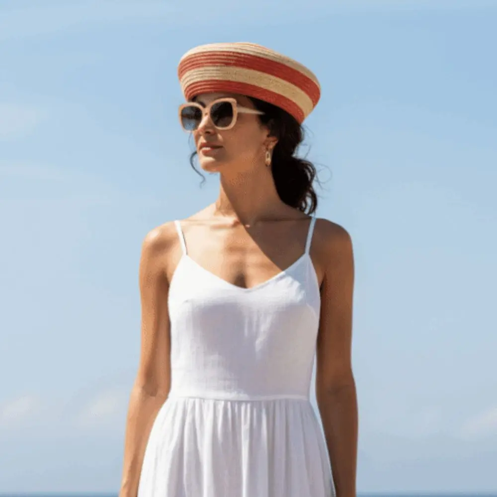 Brim Hat Striped Pattern Straw Top Hat Paper Straw Color Block Dome Cap Breathable Weave Lightweight Sun Hat Beach Vacation
Brim Hat Striped Pattern Straw Top Hat Paper Straw Color Block Dome Cap Breathable Weave Lightweight Sun Hat Beach Vacation