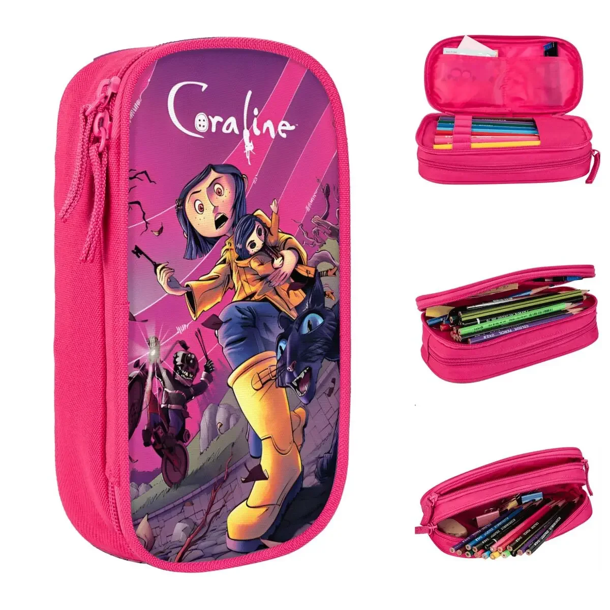 Movie Coralines Pencil Case New Anime Cartoon Pen Box Bag Girls Boys Big Capacity School Supplies Cosmetic Pencil Box
Movie Coralines Pencil Case New Anime Cartoon Pen Box Bag Girls Boys Big Capacity School Supplies Cosmetic Pencil Box