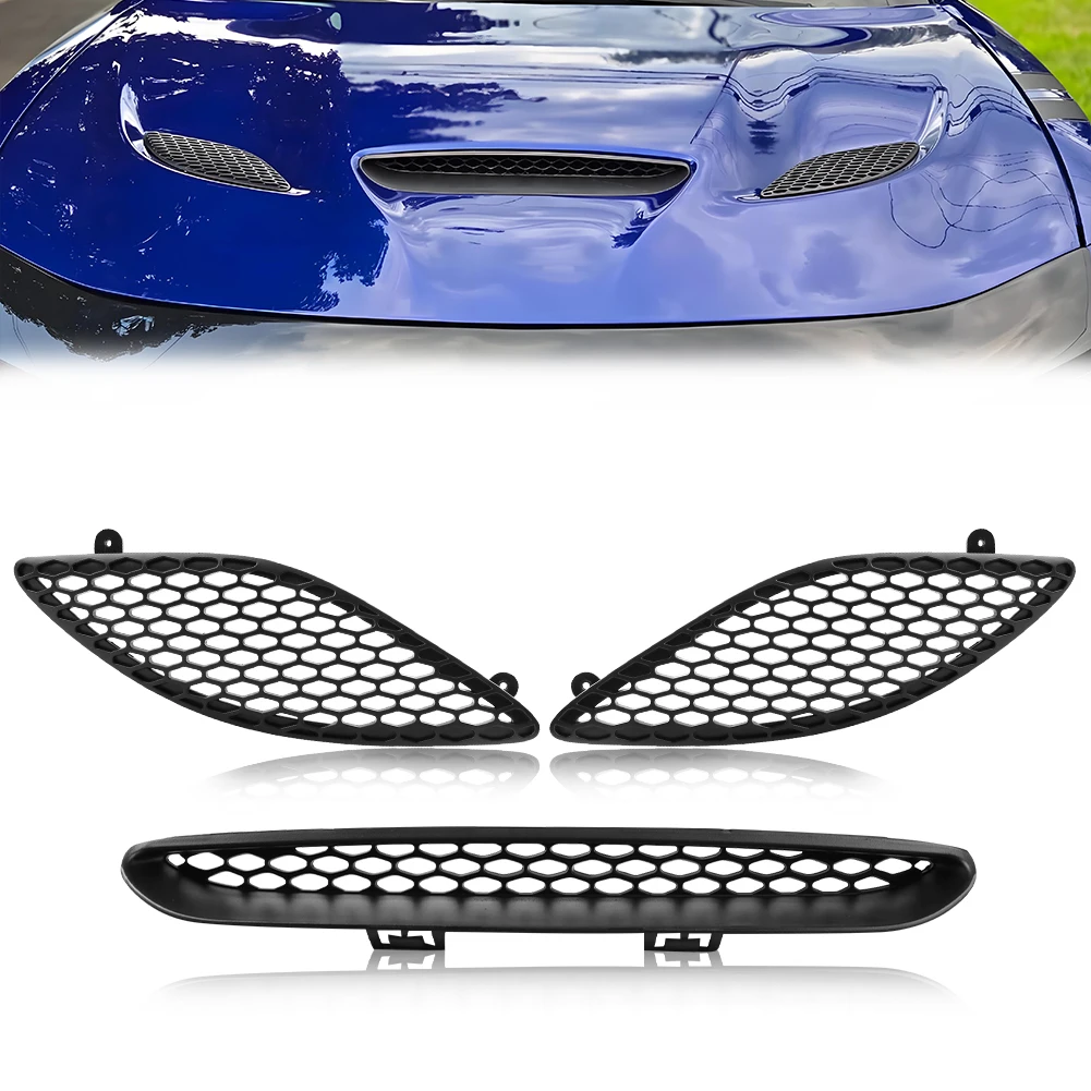 3Pcs Front Bumper Trim Vent Hood Scoop Grille Insert Bezel Set For 2015 2016 2017 2018 2019 2020 Dodge Charger GT SRT Hellcat
3Pcs Front Bumper Trim Vent Hood Scoop Grille Insert Bezel Set For 2015 2016 2017 2018 2019 2020 Dodge Charger GT SRT Hellcat