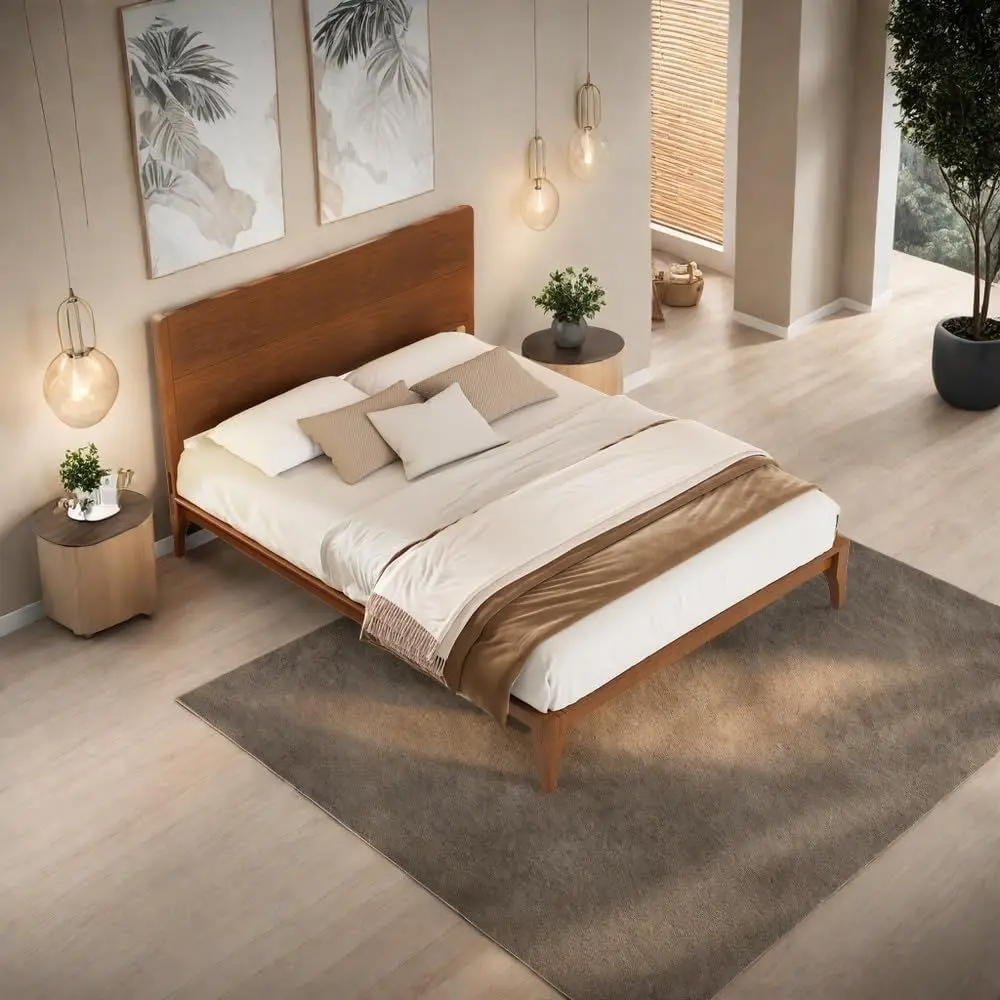 Large Bamboo Platform Bed 42.5 Tall with Storage and Slat Support, Suitable for Kids, Brown
Large Bamboo Platform Bed 42.5 Tall with Storage and Slat Support, Suitable for Kids, Brown