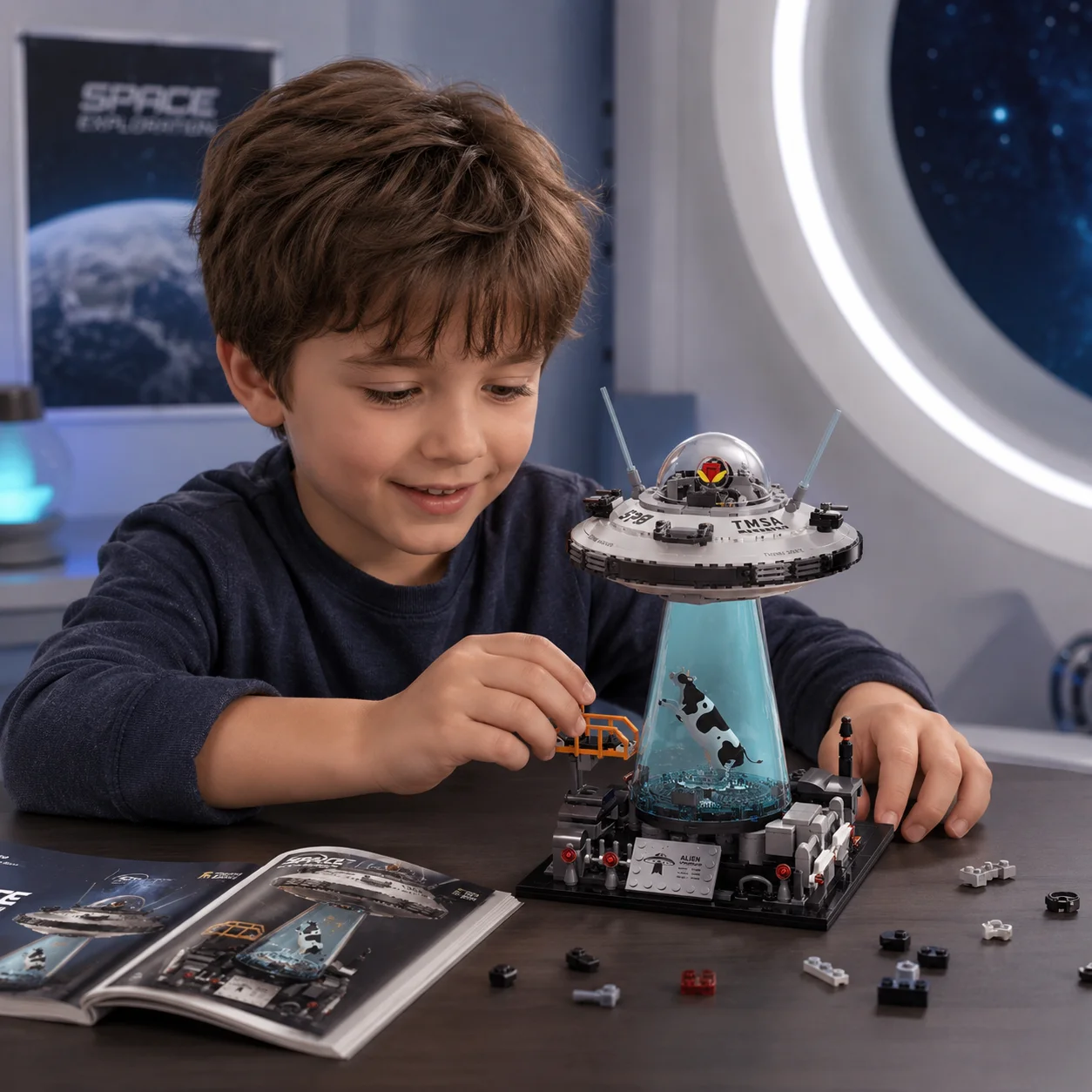 2026 Technical UFO Spaceship Building Blocks Set STEM Educational Toy Science Model Kit DIY Tabletop Decoration Model For Kids
2026 Technical UFO Spaceship Building Blocks Set STEM Educational Toy Science Model Kit DIY Tabletop Decoration Model For Kids