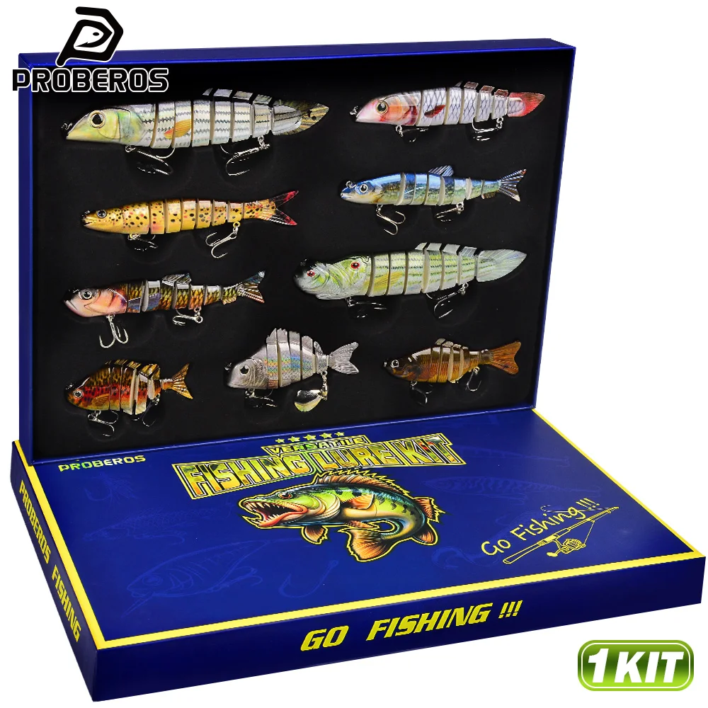 Proberos Fishing Gift Set Multi Jointed Swimbait for Bass Trout Crappie Walleye Pike Fishing Gifts for Men
Proberos Fishing Gift Set Multi Jointed Swimbait for Bass Trout Crappie Walleye Pike Fishing Gifts for Men