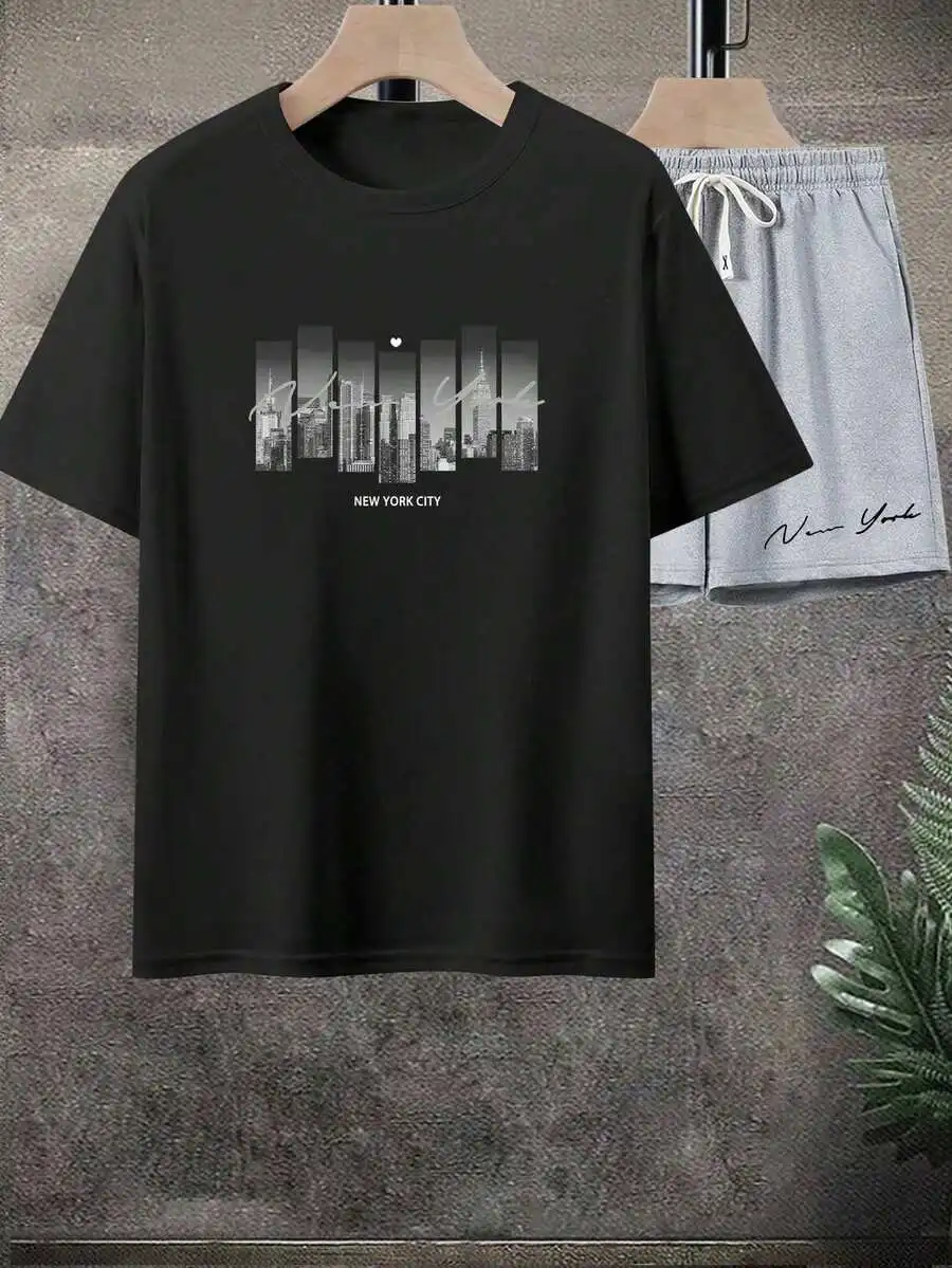 Mens Casual New York City Print T-Shirt Summer Cotton Short Sleeve O-Neck Tee
Mens Casual New York City Print T-Shirt Summer Cotton Short Sleeve O-Neck Tee