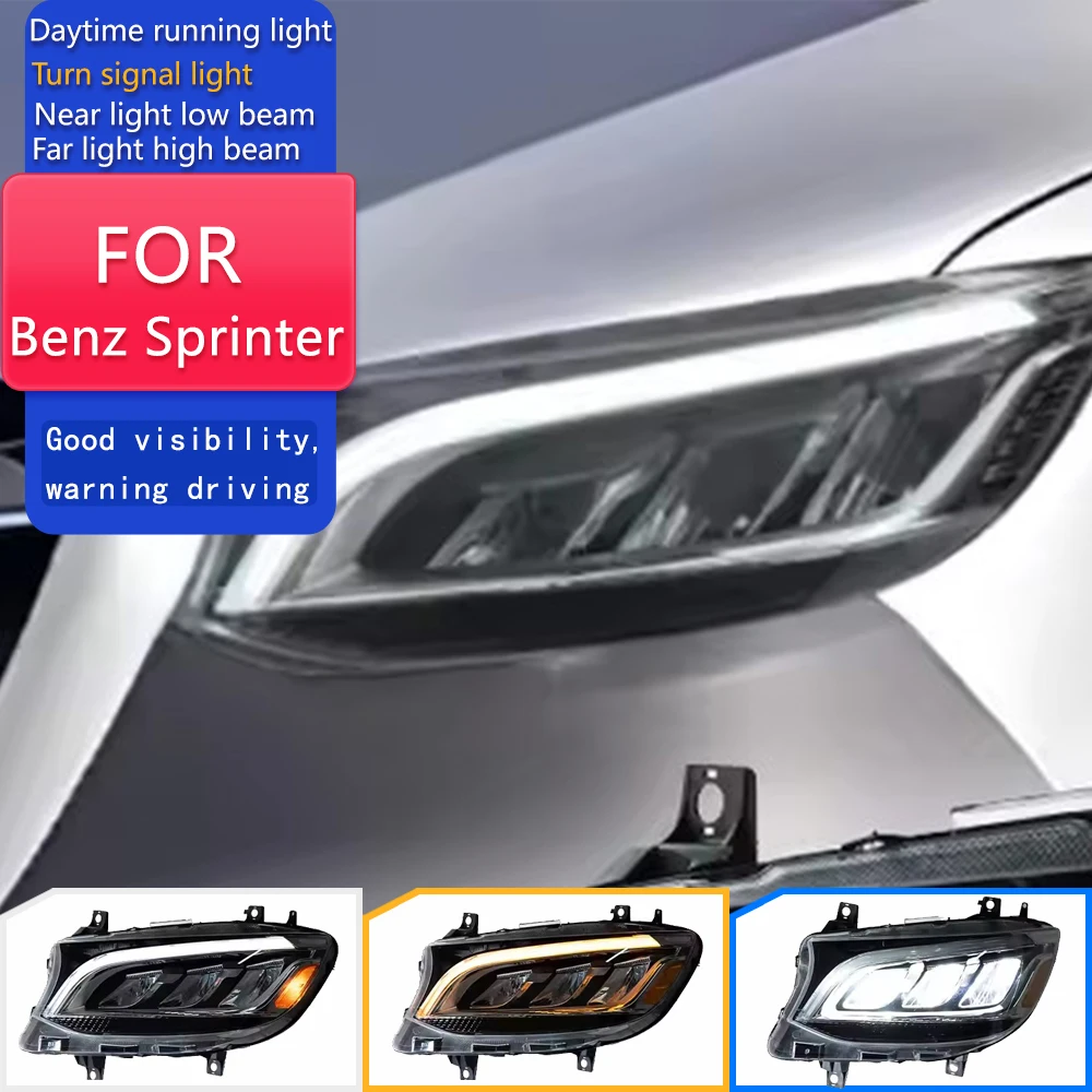 Car Lights for Benz Sprinter Headlight Projector Lens Maybach Style Head Lamp DRL Automotive Accessories
Car Lights for Benz Sprinter Headlight Projector Lens Maybach Style Head Lamp DRL Automotive Accessories