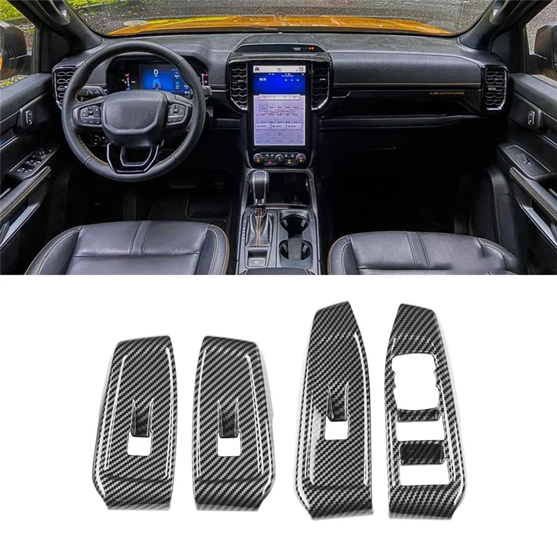 AC34-для Ford Ranger Everest 2023, кнопка подъема окна автомобиля, крышка переключателя, накладка на дверной подлокотник, панель, детали из углеродного волокна
AC34-для Ford Ranger Everest 2023, кнопка подъема окна автомобиля, крышка переключателя, накладка на дверной подлокотник, панель, детали из углеродного волокна