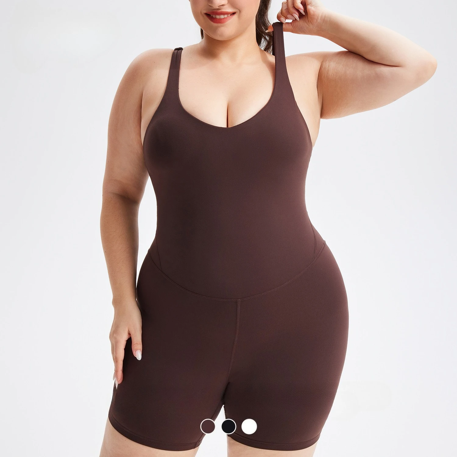 Plus Size Yoga Jumpsuit with chest pad One-piece Yoga Suit Pilates Fitness Sports Suit Women's Shorts Tights Gym Workout Clothes
Plus Size Yoga Jumpsuit with chest pad One-piece Yoga Suit Pilates Fitness Sports Suit Women's Shorts Tights Gym Workout Clothes