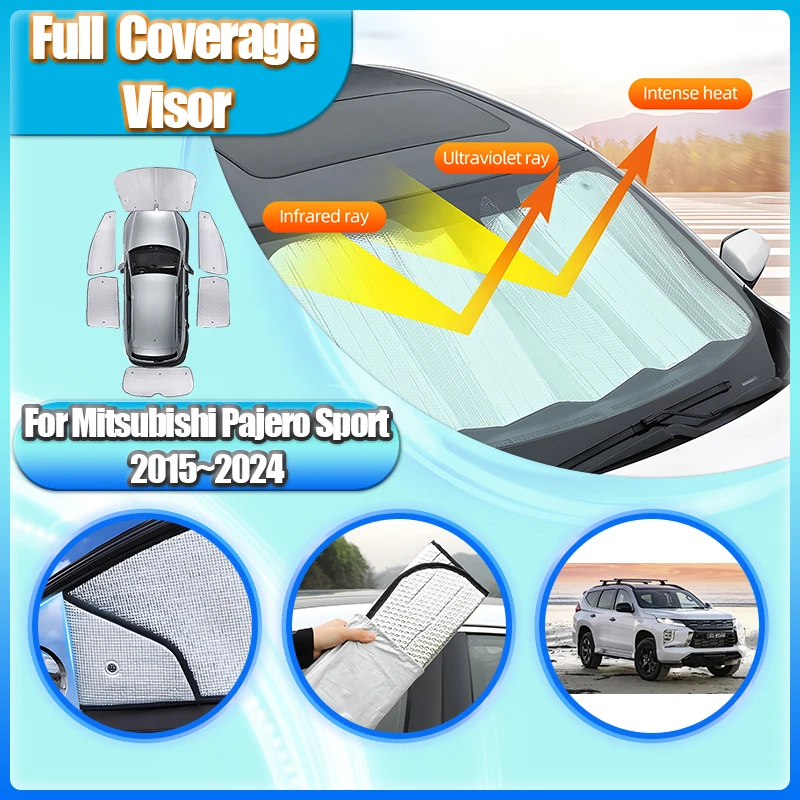 For Mitsubishi Pajero Sport 2020 Accessories KR KS QE QF 2015~2024 Block Cover Sun Visor Sunscreen Sun Visor Anti-UV Accessories
For Mitsubishi Pajero Sport 2020 Accessories KR KS QE QF 2015~2024 Block Cover Sun Visor Sunscreen Sun Visor Anti-UV Accessories
