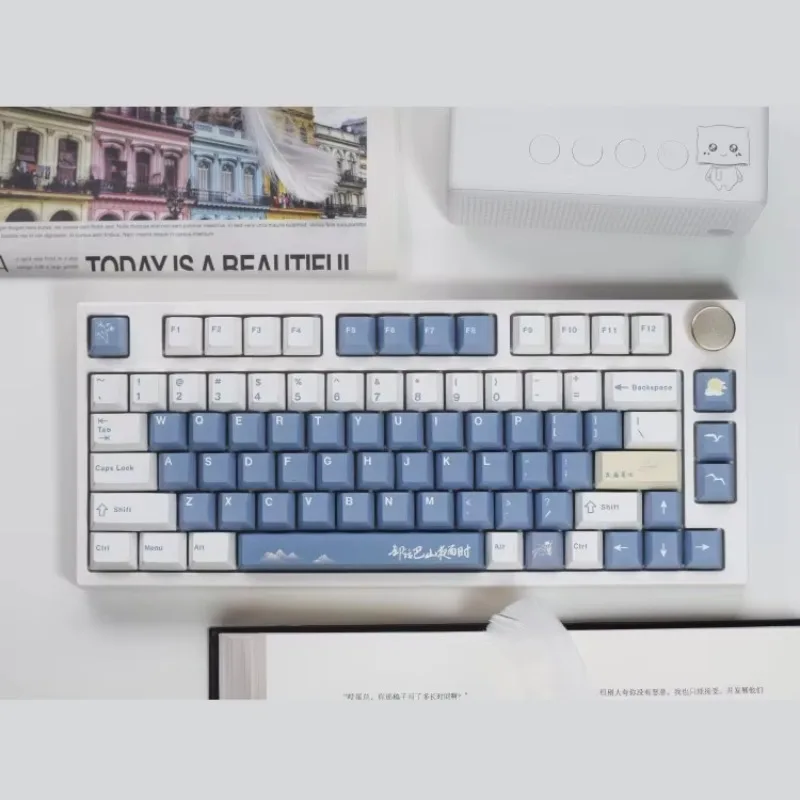 Night Rain Send North Haze Blue Original Factory Height PBT Full Five-sided Sublimation Keycap 131-key Small Full Set
Night Rain Send North Haze Blue Original Factory Height PBT Full Five-sided Sublimation Keycap 131-key Small Full Set