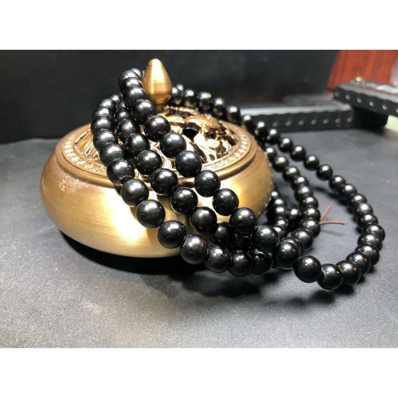 8MM in-stock natural black yak horn 108-bead Buddhist prayer beads bracelet for men and women
8MM in-stock natural black yak horn 108-bead Buddhist prayer beads bracelet for men and women