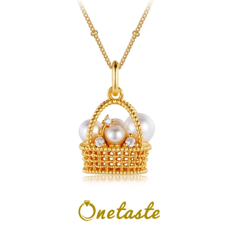 925 Sterling Silver 18K Gold Pearl Cubic Zirconia Pendant Necklaces Women Dainty Basket Charm Station Necklace Luxury Gift Her
925 Sterling Silver 18K Gold Pearl Cubic Zirconia Pendant Necklaces Women Dainty Basket Charm Station Necklace Luxury Gift Her