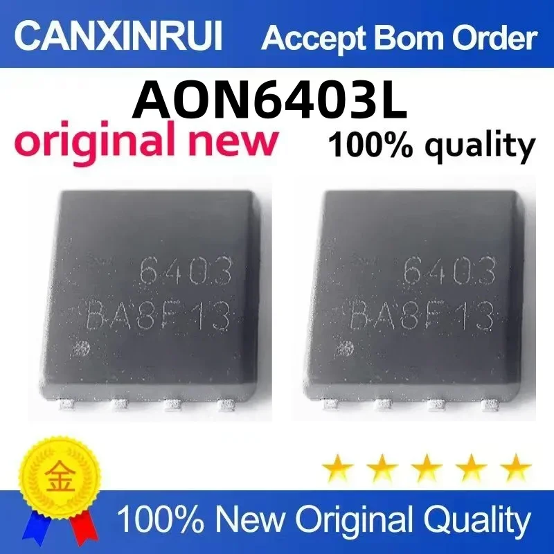(5-100 pieces) Brand new original AON6403L DFN5 * 6-8 silk screen 6403 MOS transistor field-effect transistor AON6403
(5-100 pieces) Brand new original AON6403L DFN5 * 6-8 silk screen 6403 MOS transistor field-effect transistor AON6403