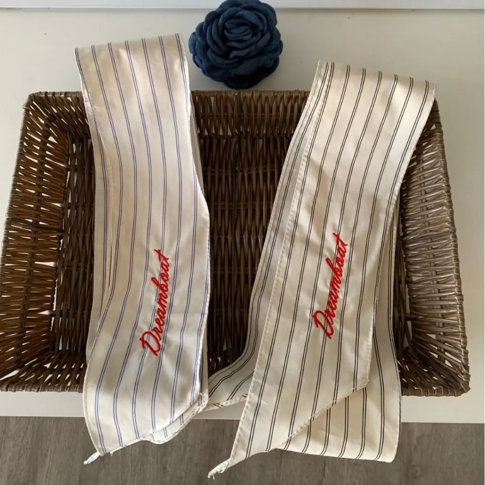 Letter Striped Embroidered Scarf French Style Neckerchief Korean Casual Scarf Hairband Collocation Clothing Accessories
Letter Striped Embroidered Scarf French Style Neckerchief Korean Casual Scarf Hairband Collocation Clothing Accessories