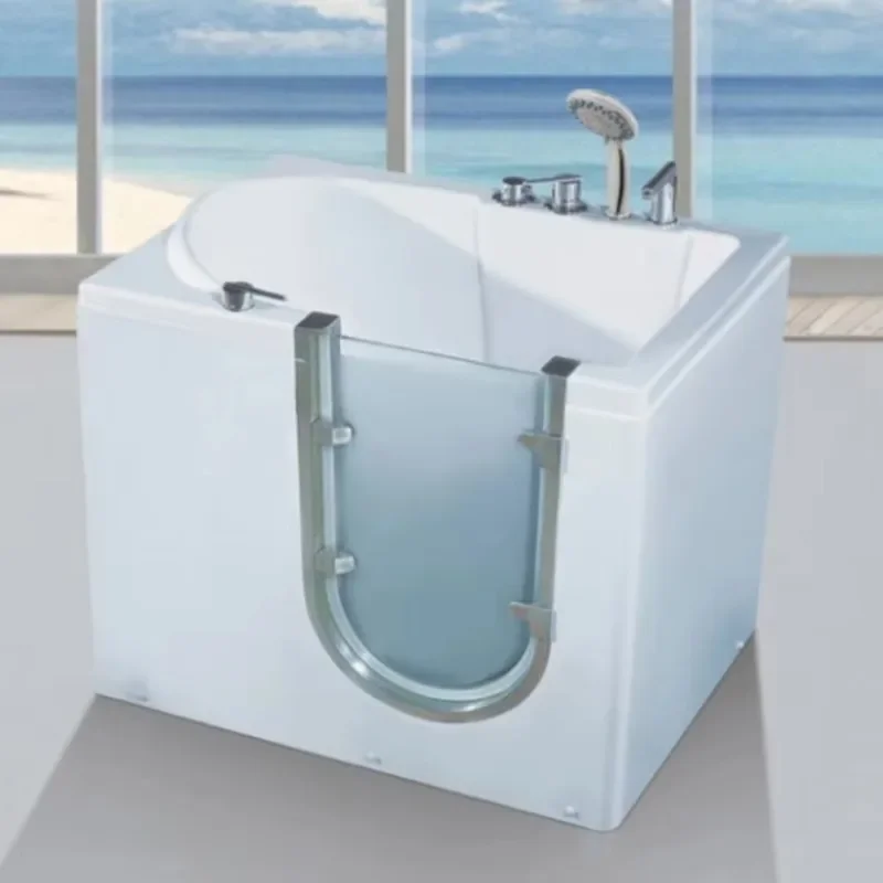 Interior Open Glass Door Walk in Tub Shower Combo for Elderly Acrylic Hydromassage Whirlpool Bathtub
Interior Open Glass Door Walk in Tub Shower Combo for Elderly Acrylic Hydromassage Whirlpool Bathtub