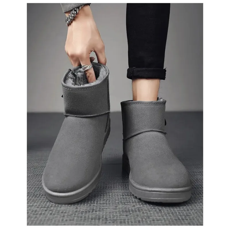 Брендовые мужские повседневные зимние ботинки, Зимние Модные уличные сохраняющие тепло прогулочные замшевые ботинки с мехом, мужские Нескользящие походные ботильоны
Брендовые мужские повседневные зимние ботинки, Зимние Модные уличные сохраняющие тепло прогулочные замшевые ботинки с мехом, мужские Нескользящие походные ботильоны