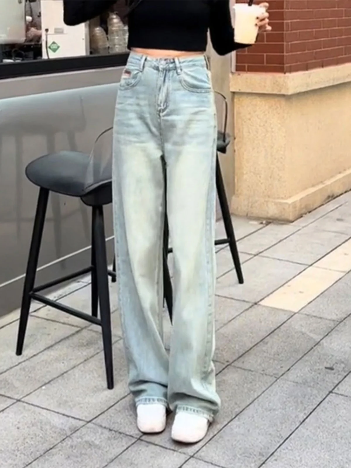 Loose Wide Leg Blue Jeans Women's Spring Summer New Design ket Straight Tube Floor-Length Pants Korean Sle Slimming Effect
Loose Wide Leg Blue Jeans Women's Spring Summer New Design ket Straight Tube Floor-Length Pants Korean Sle Slimming Effect
