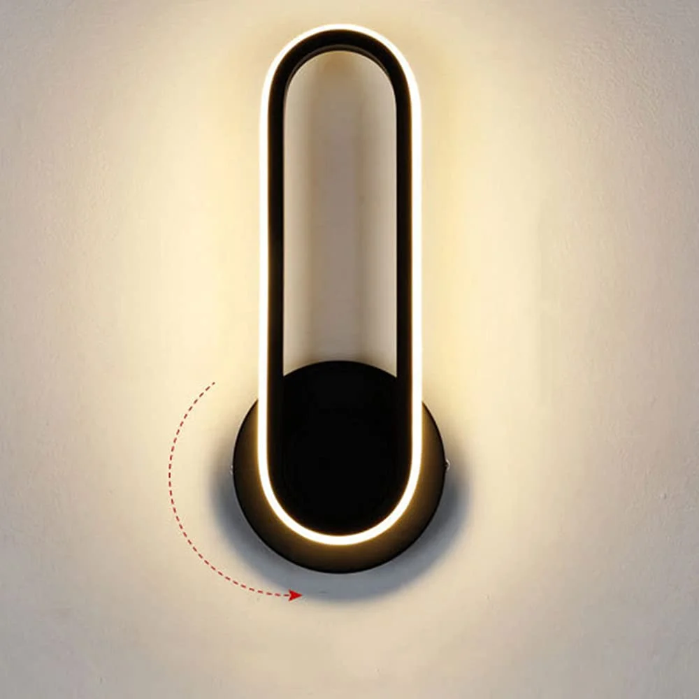 12W Modern Indoor Wall Sconce Rotatable 330° LED Black Wall Light Fixtures for Bedroom Living Room Hotel Hallway Aisle Corridor
12W Modern Indoor Wall Sconce Rotatable 330° LED Black Wall Light Fixtures for Bedroom Living Room Hotel Hallway Aisle Corridor