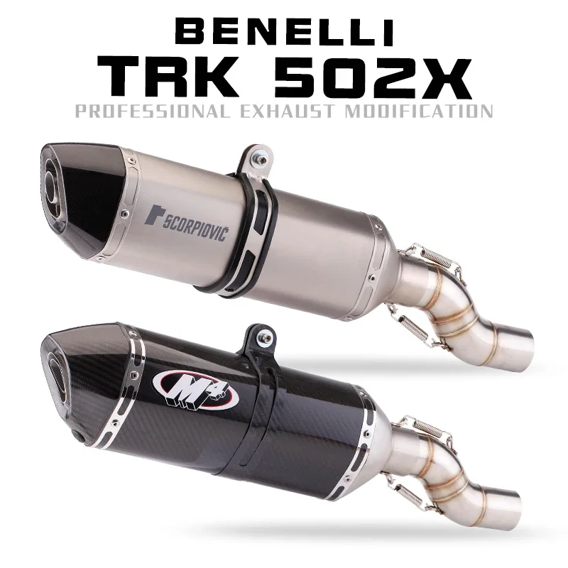 Slip-on Exhaust Muffler Carbon Fiber Escape Moto Modified Middle link Pipe For Benelli TRK 502 X TRK 502X 2018 - 2021
Slip-on Exhaust Muffler Carbon Fiber Escape Moto Modified Middle link Pipe For Benelli TRK 502 X TRK 502X 2018 - 2021
