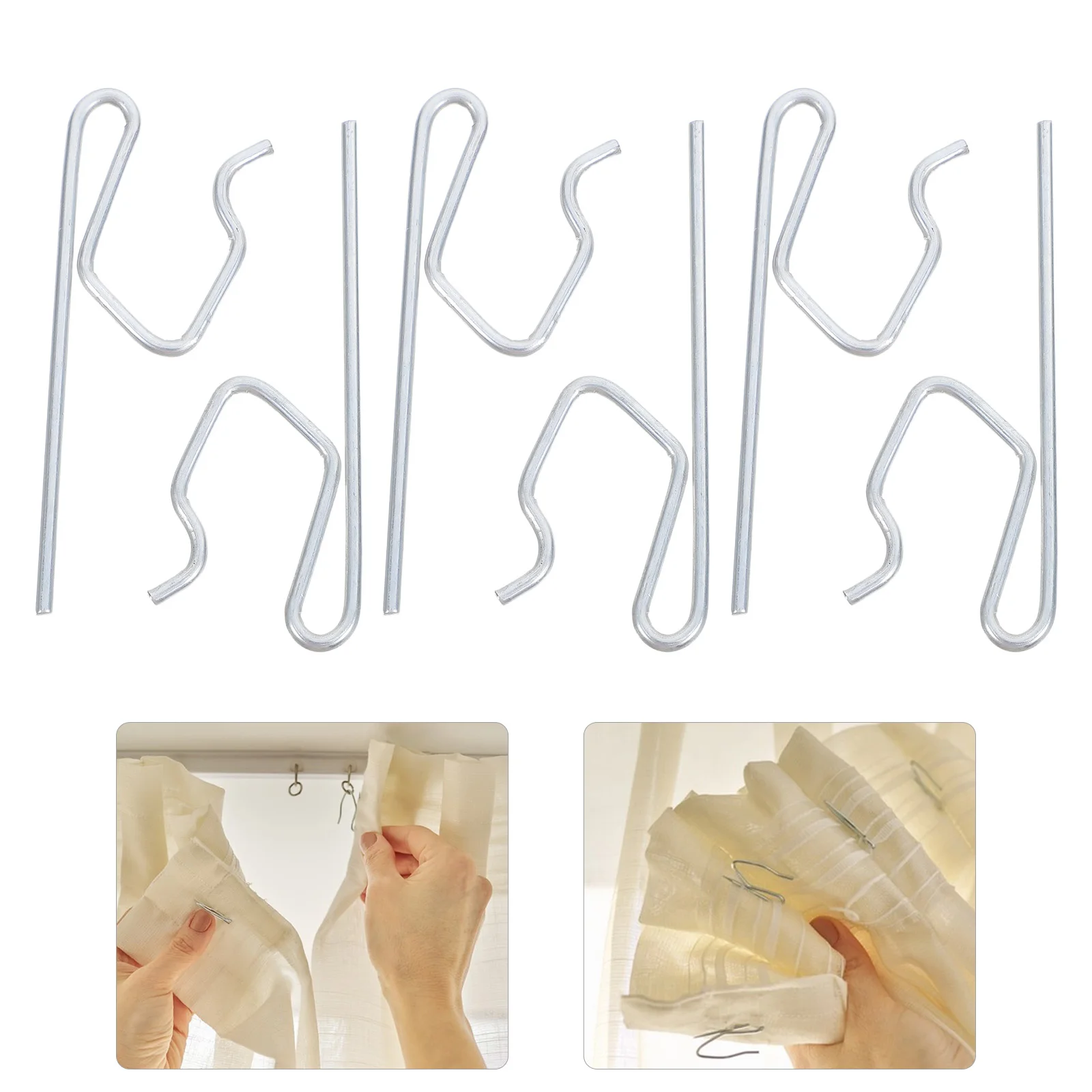 50pcs Curtain Track Metal Drapery Hooks For Shower Rods Ceiling Heavy Duty Slide Hooks For Bathroom Window Door
50pcs Curtain Track Metal Drapery Hooks For Shower Rods Ceiling Heavy Duty Slide Hooks For Bathroom Window Door