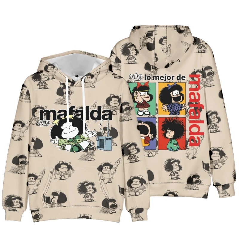 Mafalda Merch Hoodies Pullovers Women Men Fashion Casual HipHop Style Sweatshirts New Long Sleeve Sweatshirts
Mafalda Merch Hoodies Pullovers Women Men Fashion Casual HipHop Style Sweatshirts New Long Sleeve Sweatshirts