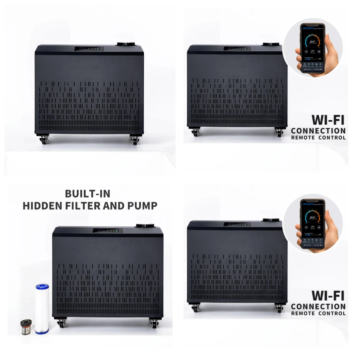 Customized Logo Commercial 1.5HP Outdoor Ice Bath Chiller R410A Compressor Remote Monitoring Automatic
Customized Logo Commercial 1.5HP Outdoor Ice Bath Chiller R410A Compressor Remote Monitoring Automatic