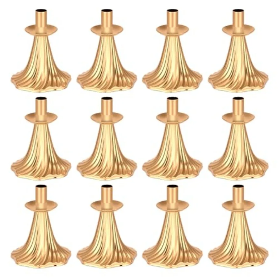 Taper Candle Holders Set of - Victorian Style Gold Vintage Modern Decor Table Mantel Centerpiece for Wedding Housewarming Fits
Taper Candle Holders Set of - Victorian Style Gold Vintage Modern Decor Table Mantel Centerpiece for Wedding Housewarming Fits
