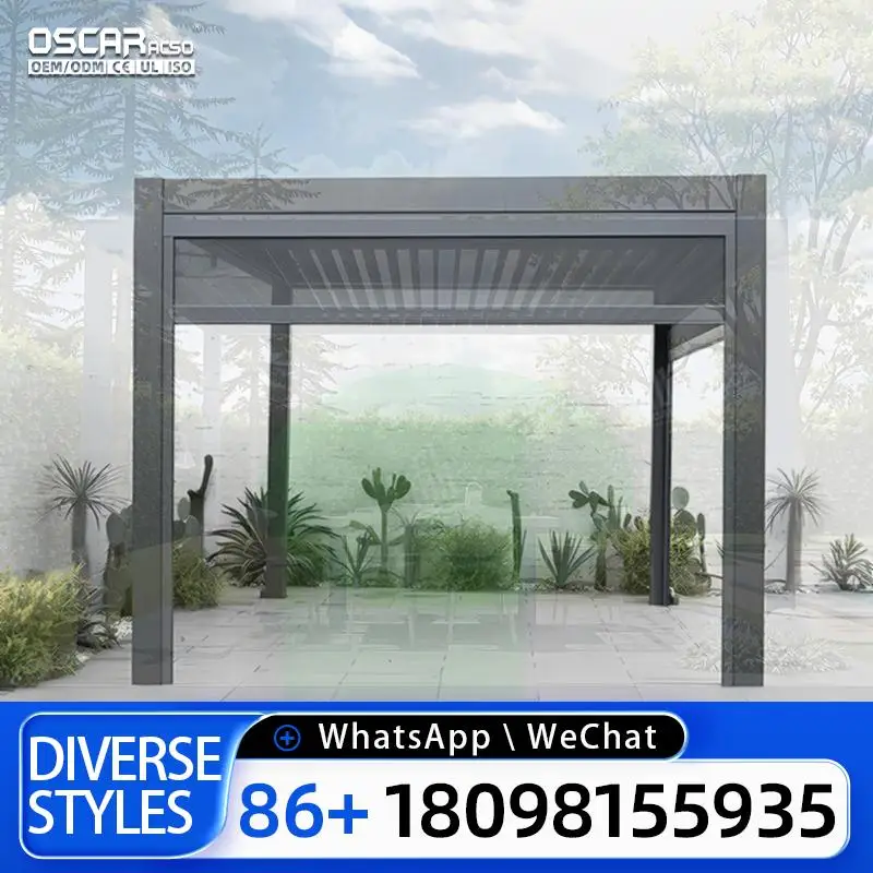 Bioclimatic with RGB Lighting Adjustable Ventilation Sunshade Outdoor Patio Garden Backyard Pergola
Bioclimatic with RGB Lighting Adjustable Ventilation Sunshade Outdoor Patio Garden Backyard Pergola