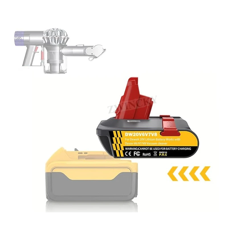 Адаптер для замены литиевой батареи DeWalt 18 В, конвертер для батареи Dyson V6 V7 V8 для ручного пылесоса
Адаптер для замены литиевой батареи DeWalt 18 В, конвертер для батареи Dyson V6 V7 V8 для ручного пылесоса