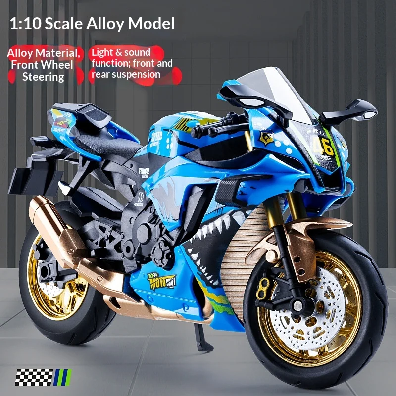 Модель мотоцикла Yamaha «Маг угловых поворотов» в масштабе 1:10, изготовленная из литого под давлением сплава, с фрикционным приводом, коллекционная реплика для демонстрации и в подарок.
Модель мотоцикла Yamaha «Маг угловых поворотов» в масштабе 1:10, изготовленная из литого под давлением сплава, с фрикционным приводом, коллекционная реплика для демонстрации и в подарок.
