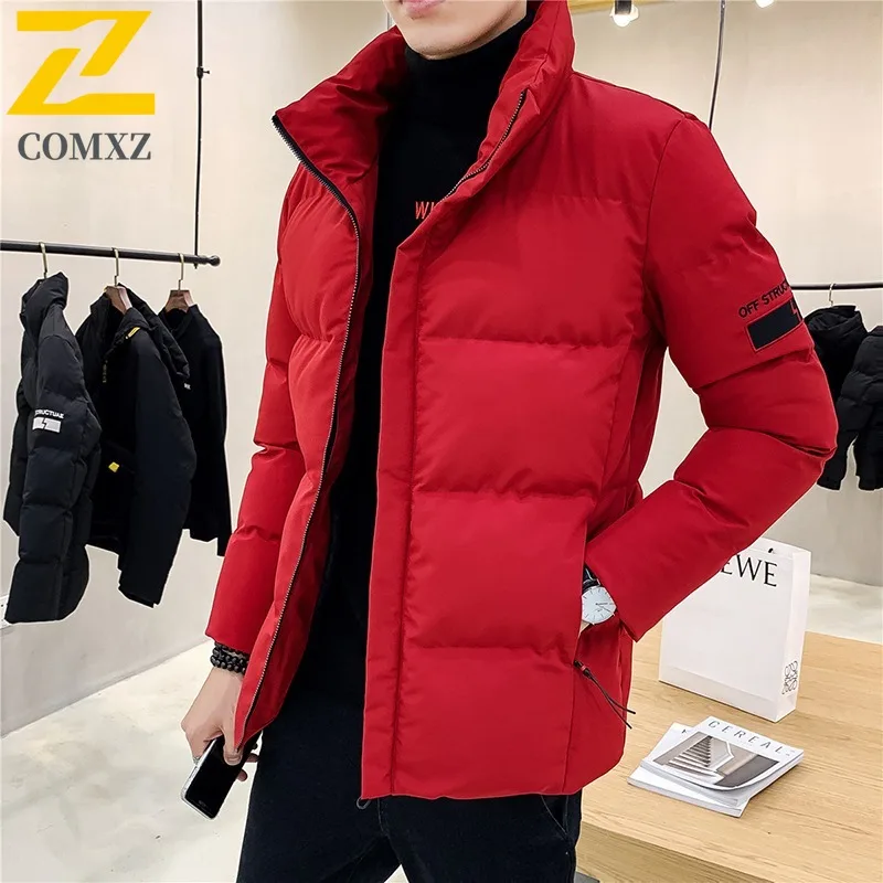 COMXZ Winter Fashion Stand Collar Cotton Jacket Solid Color Hooded Waterproof Windproof Outdoor Casual Warm Coat Men Streetwear
COMXZ Winter Fashion Stand Collar Cotton Jacket Solid Color Hooded Waterproof Windproof Outdoor Casual Warm Coat Men Streetwear
