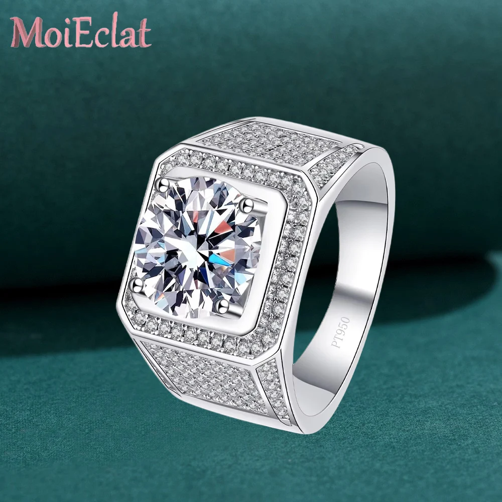 Large 2/5 Ct Ring Moissanite Diamond Pt950 Bully Men's Ring, Platinum Atmosphere Rings for Boyfriend Father Customs Jewelry
Large 2/5 Ct Ring Moissanite Diamond Pt950 Bully Men's Ring, Platinum Atmosphere Rings for Boyfriend Father Customs Jewelry