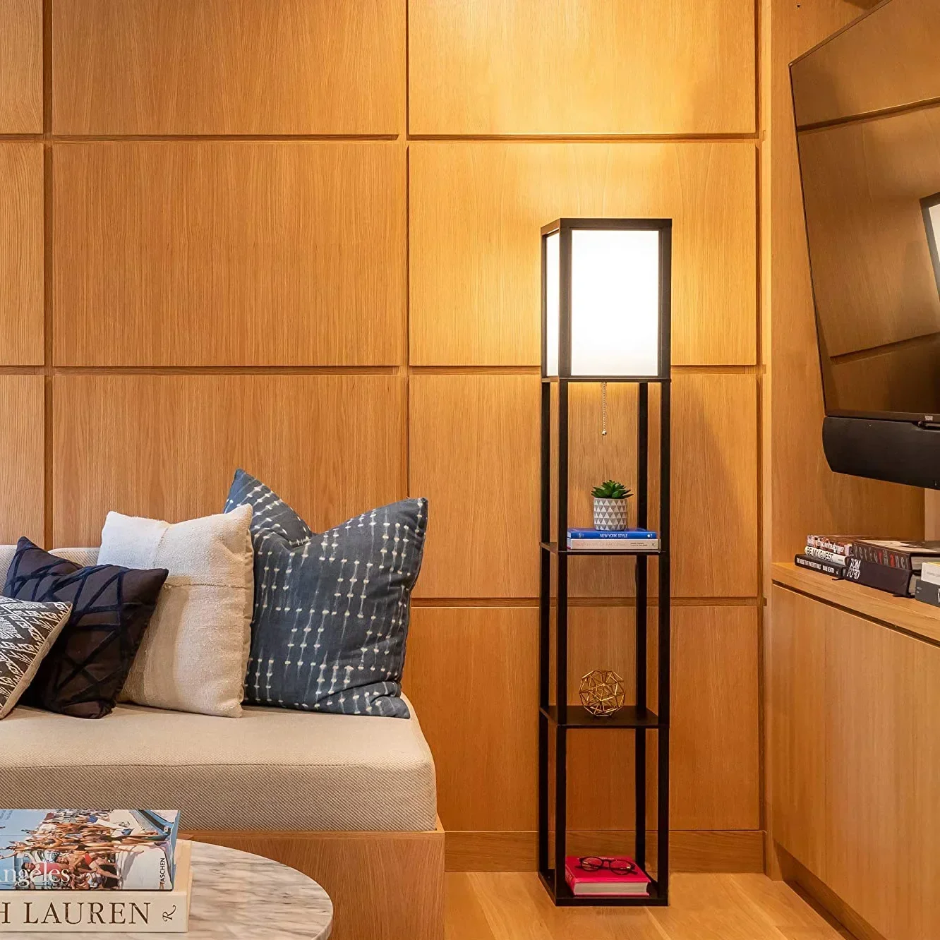 Modern LED Shelf Floor Lamp with 3 Colors Bulb White Linen Shade Wooden Shelves Living Room Bedroom Decoration Stand Lighting
Modern LED Shelf Floor Lamp with 3 Colors Bulb White Linen Shade Wooden Shelves Living Room Bedroom Decoration Stand Lighting