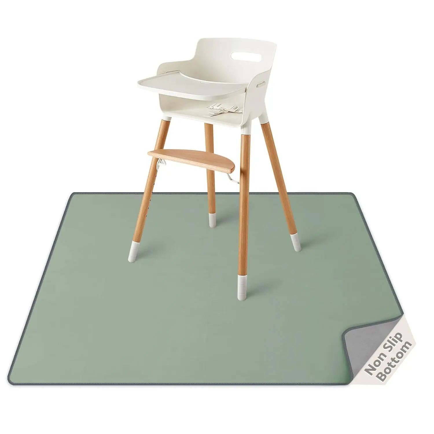 Baby Splat Mat for High Chair, 50.4x50.4 Inch Wipeable Splash Mat, Waterproof & Washable, Anti-Slip Floor Protector, Sage Green
Baby Splat Mat for High Chair, 50.4x50.4 Inch Wipeable Splash Mat, Waterproof & Washable, Anti-Slip Floor Protector, Sage Green