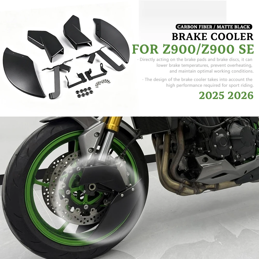 For Kawasaki Z900 SE Z 900 z900 2025 2026 Radiator Cooling Motorcycle Brake Caliper Disc Cooler Air Duct Side Cover Accessories
For Kawasaki Z900 SE Z 900 z900 2025 2026 Radiator Cooling Motorcycle Brake Caliper Disc Cooler Air Duct Side Cover Accessories