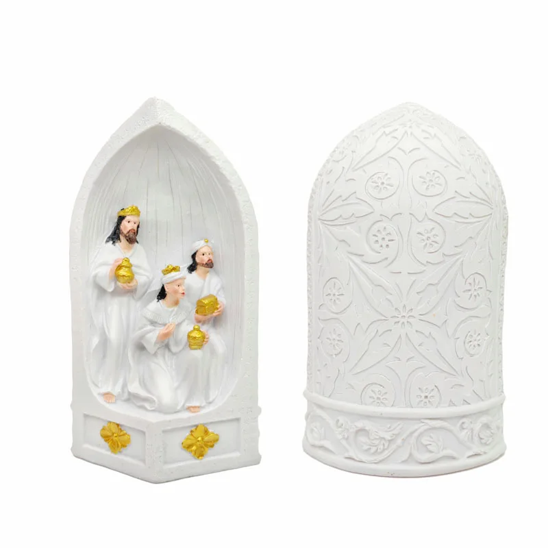 Complex Religious Christmas Display Ornament Non Toxic Resin Fine Workmanship Holiday Table Art Highlight Decoration
Complex Religious Christmas Display Ornament Non Toxic Resin Fine Workmanship Holiday Table Art Highlight Decoration