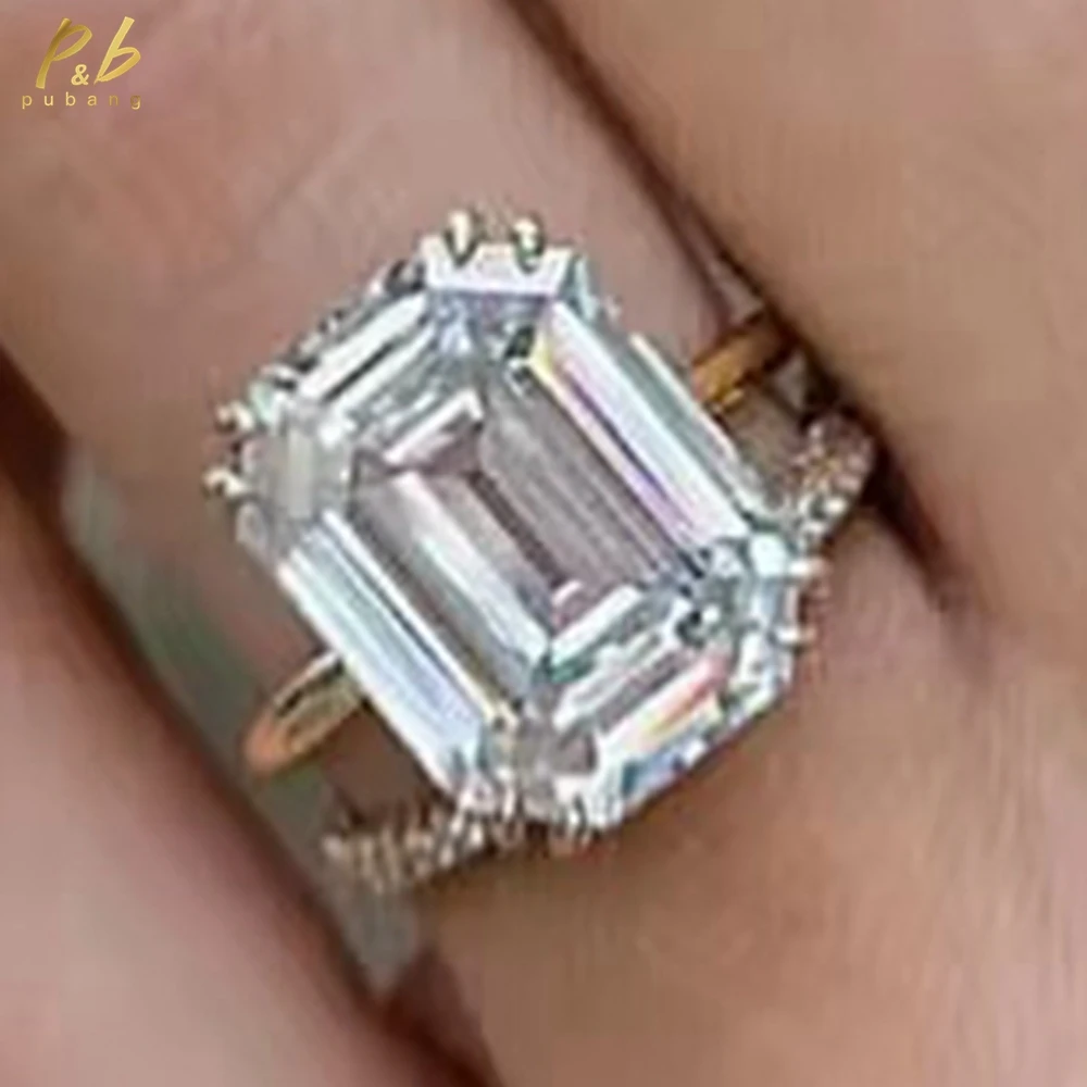PuBang 3EX VVS1 D Color 13 Carat Moissanite Vintage Engagement Ring Emerald Cut White Real 14k 18k Yellow Gold for Woman Jewelry
PuBang 3EX VVS1 D Color 13 Carat Moissanite Vintage Engagement Ring Emerald Cut White Real 14k 18k Yellow Gold for Woman Jewelry