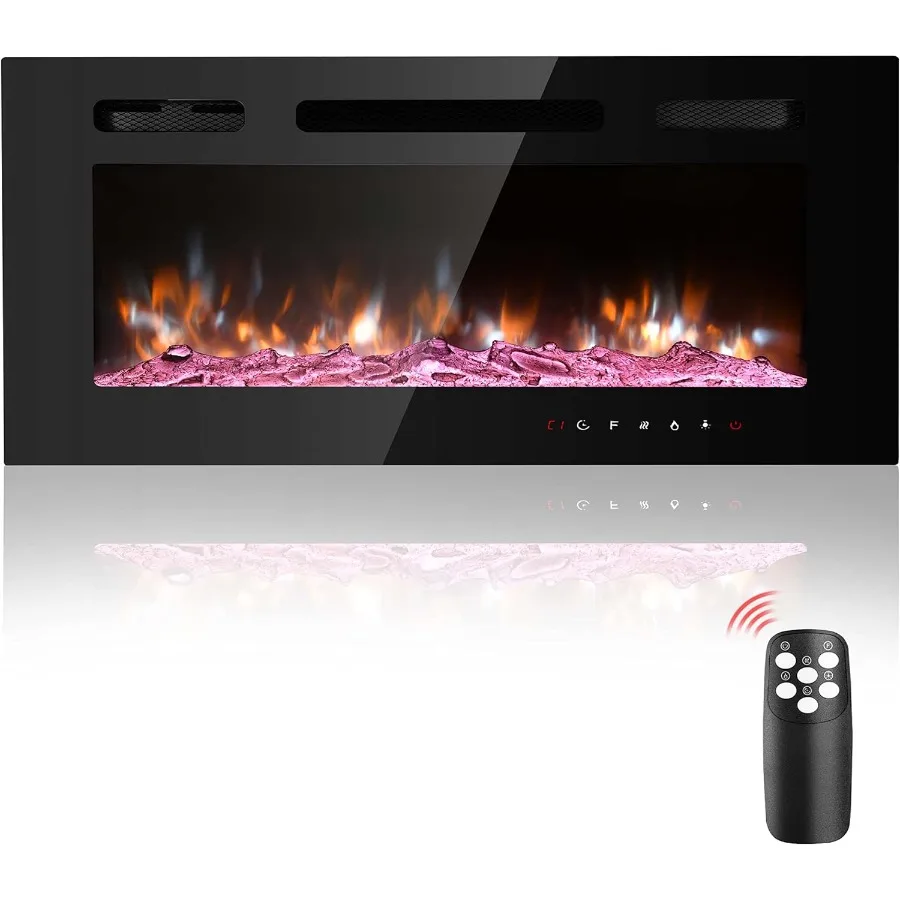 40 Inch Electric Fireplace Insert Wall-Mounted with Remote Control Linear Design for Modern Living Room or Bedroom Heating and
40 Inch Electric Fireplace Insert Wall-Mounted with Remote Control Linear Design for Modern Living Room or Bedroom Heating and