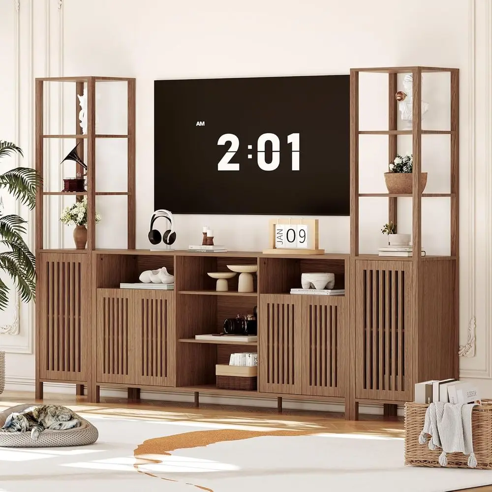 70 TV Stand with Bookshelves and Storage for Living Room or Bedroom Home Theater
70 TV Stand with Bookshelves and Storage for Living Room or Bedroom Home Theater