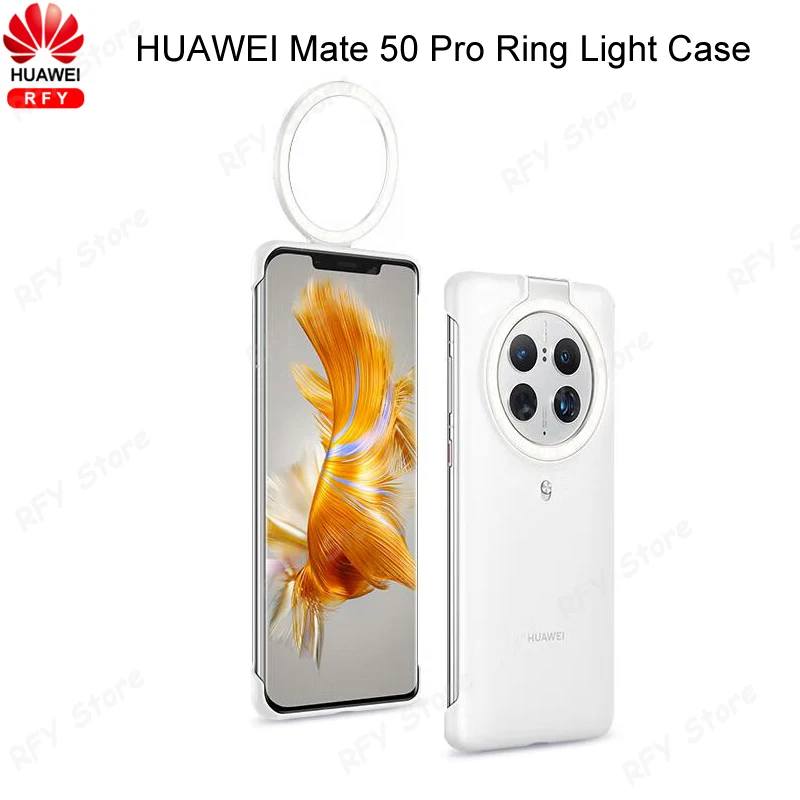 Original HUAWEI Mate 50 Pro Ring Light Case LED Selfie Portable Flash Camera Phone Case Cover Mini Flashlight for Mate50 Pro
Original HUAWEI Mate 50 Pro Ring Light Case LED Selfie Portable Flash Camera Phone Case Cover Mini Flashlight for Mate50 Pro