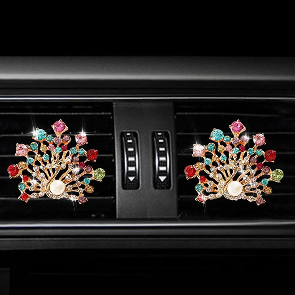 Car Perfume Clip Aromatherapy Diffuser Rhinestone Peacock Shape Air Freshener Solid for Car Vent Auto Decor Fragrance
Car Perfume Clip Aromatherapy Diffuser Rhinestone Peacock Shape Air Freshener Solid for Car Vent Auto Decor Fragrance