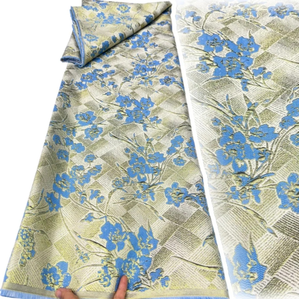 African Brocade Fabric Jacquard Lace Cloth Nigerian Damask Floral Material Patchwork Dentelle Africaine for Sewing Dress 3114
African Brocade Fabric Jacquard Lace Cloth Nigerian Damask Floral Material Patchwork Dentelle Africaine for Sewing Dress 3114