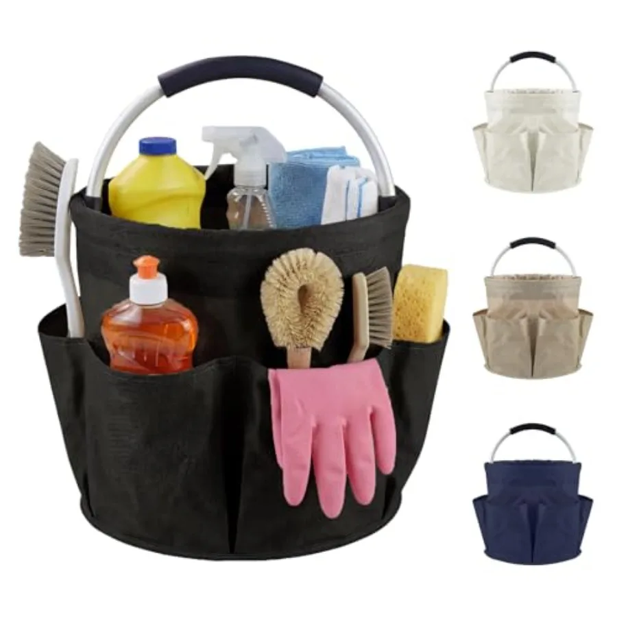Cleaning Caddy with Handle and 6 Pockets, 17L Cleaning Supplies Organizer, 600D Oxford Fabric Storage Basket, Multifunctional B
Cleaning Caddy with Handle and 6 Pockets, 17L Cleaning Supplies Organizer, 600D Oxford Fabric Storage Basket, Multifunctional B