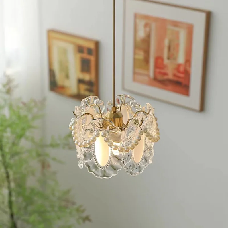 French Pearl Petal Pendant Lights Luxury Pattern Glass Lighting Restaurant Ceiling Decorative Lamp Fixture Kitchen Pendant Lamps
French Pearl Petal Pendant Lights Luxury Pattern Glass Lighting Restaurant Ceiling Decorative Lamp Fixture Kitchen Pendant Lamps