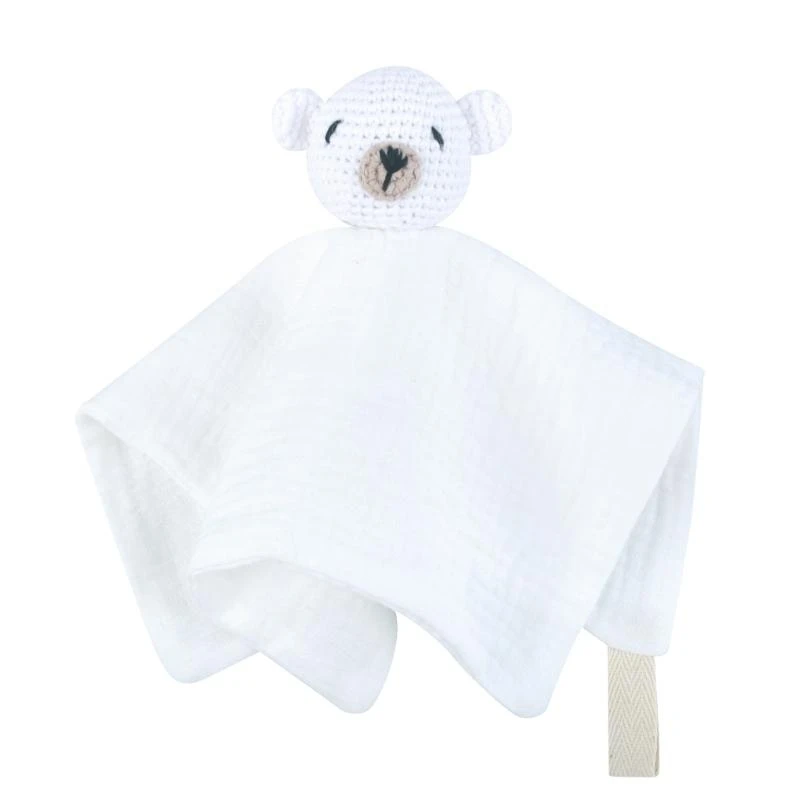 JU64 Infant Soother Bib Mood Appease Bib Knitted Bear Charm Security Blanket for Boy Girl Multifunction Pacify Handkerchief
JU64 Infant Soother Bib Mood Appease Bib Knitted Bear Charm Security Blanket for Boy Girl Multifunction Pacify Handkerchief