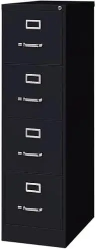 4 Drawers 52" Vertical Black Metal Filing Cabinet Lockable Pre-Assembled Stationary Letter Size for Home, Office
4 Drawers 52" Vertical Black Metal Filing Cabinet Lockable Pre-Assembled Stationary Letter Size for Home, Office