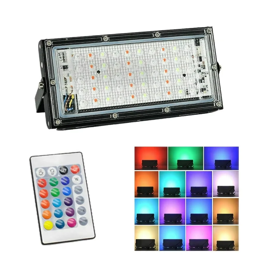 High Power Flood Lights With Remote RGB Outdoor Lighting Parks The Garden Decorative Spotlights Aluminum Flood Lamp
High Power Flood Lights With Remote RGB Outdoor Lighting Parks The Garden Decorative Spotlights Aluminum Flood Lamp